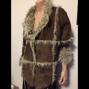 PTP 24” boxy boho ☮️ L penny lane Point Zero jacket shacket cardi shaggy …
